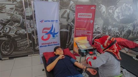 Rayakan HUT Ke 54 Tahun Astra Motor Gandeng PMI Gelar Aksi Donor Darah