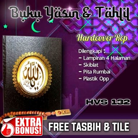 Jual Cetak Buku Yasin Dan Tahlil Hardcover Custom Foto Gratis Tasbih