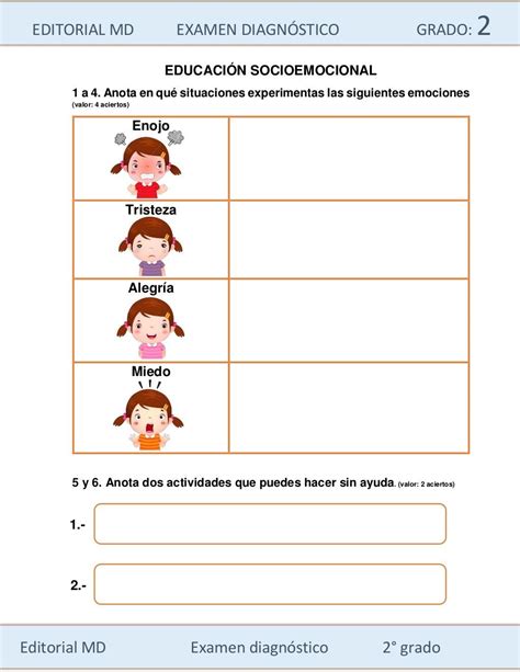 Diagnostico Inicial De Segundo Grado De Primaria Social Writing Hot