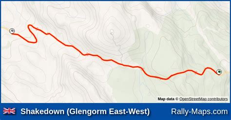 Shakedown Glengorm East West Stage Map Mull Rally Rally