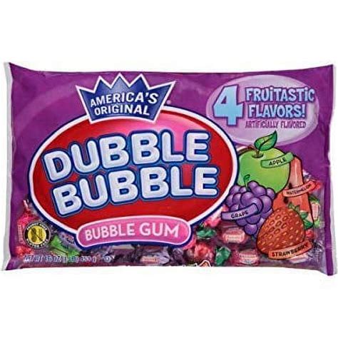 Double Bubble Fruit Flavor Bubble Gum 16 oz Bag - Walmart.com