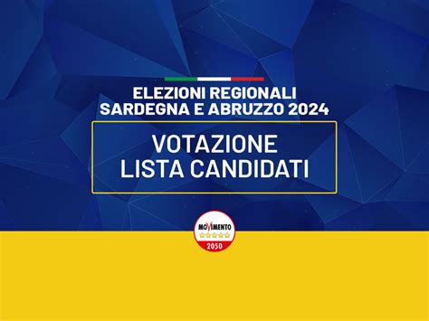 Elezioni Regionali Sardegna E Abruzzo 2024 Votazione Lista Di