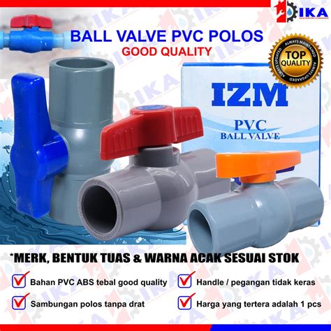 Jual Ball Valve Inci Pvc Hpp Stop Kran Pipa Ballvalve Pvc