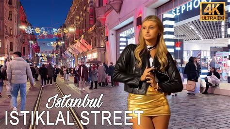 Istanbul Turkey City Center Walking Tour Around Istiklal Street Taksim