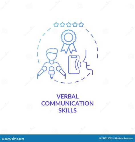 Verbal Communication Black Icon Concept Verbal Communication Flat