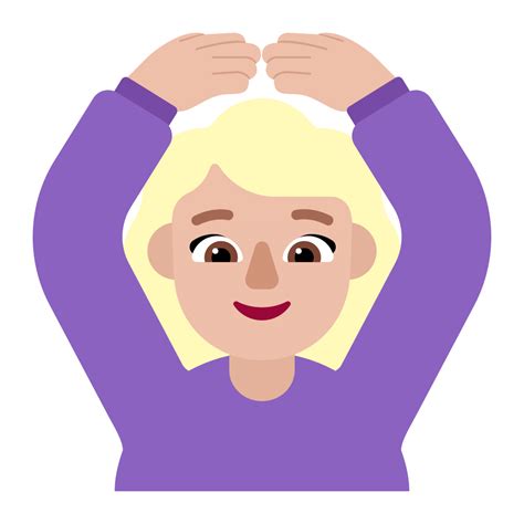 Woman Gesturing Ok Flat Medium Light Icon Fluentui Emoji Flat