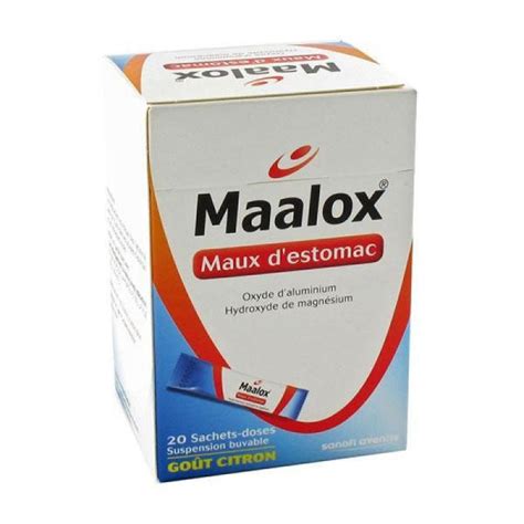 Maalox Maux D Estomac Suspension Buvable Sachets