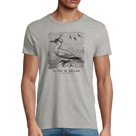 T Shirt Homme Coton Bio Le Fou De Bassan