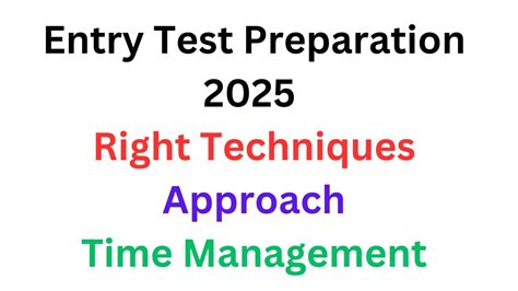 Entry Test Preparation 2025 Right Techniques I NUST NET 1 Preparation