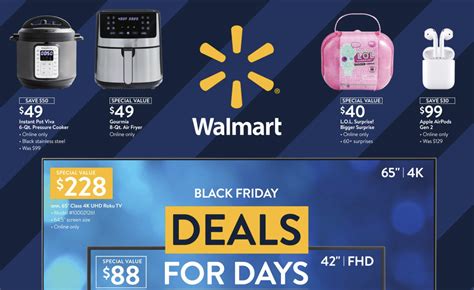 Walmart Black Friday Deals: Three sales events, beginning Nov. 4