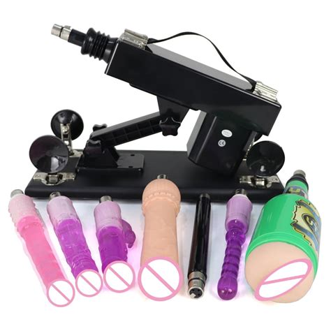 Fredorch Automatic Vibartor Sex Machine With Black Dildo Sex Toys For