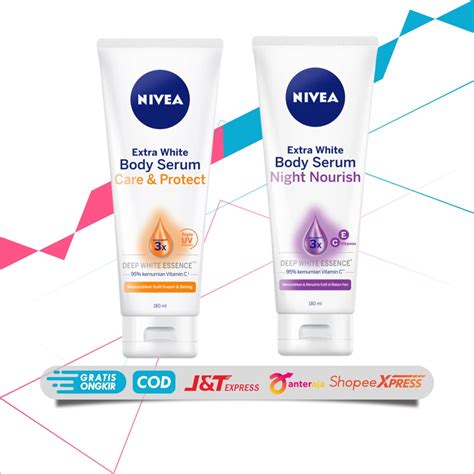 Jual Nivea Body Serum Extra White Ml Ml Care Protect Night