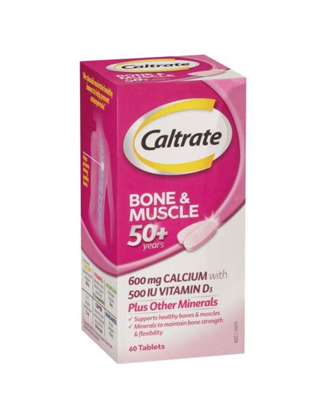 Caltrate Bone And Muscle 50 Tabs 60 Direct Chemist Outlet