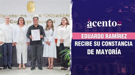 Eduardo Ramírez Recibe Constancia De Mayoría Acento 21