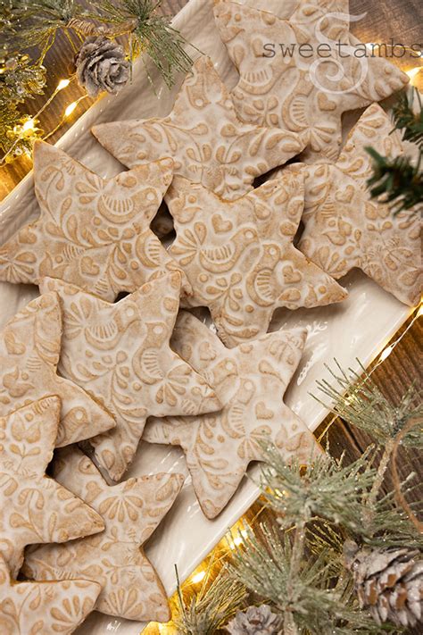 How To Make Embossed Cookies SweetAmbs