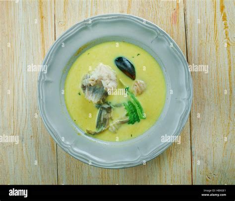 African Salt Cod And Peanut Curryafrican Fish Curry Stock Photo Alamy