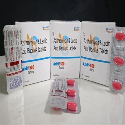 Azithromycin Lactic Acid Bacillus Tablet Strength 500 Mg At Rs 1000