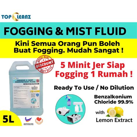 Refill Jimat Fogging Liquid Disinfectant Sanitiser Sanitizer Nanomist