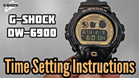 How To Setting Time In G Shock DW 6900 Digital Watch Watch Repair