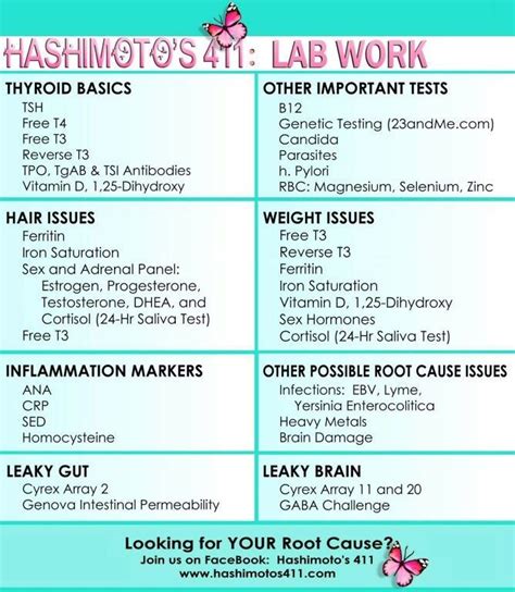 Lab Work For Hoshimotos Hashimoto Thyroid Disease Thyroid Health