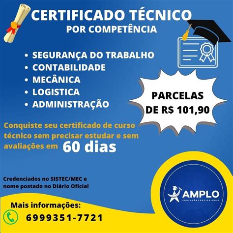 Técnico Por Competência Gratuito