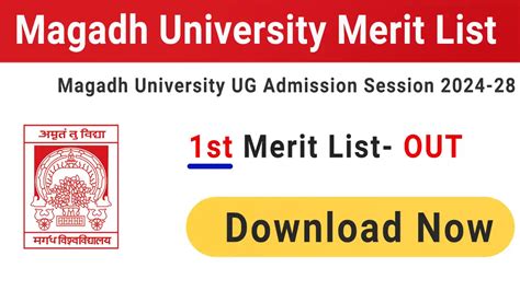 Magadh University 2nd Merit List 2024 28 UG Admission