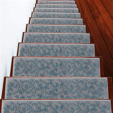 Stair Treads Leaves Collection Contemporary, Cozy, Vibrant and Soft Stair Treads, 9'' x 28 ...