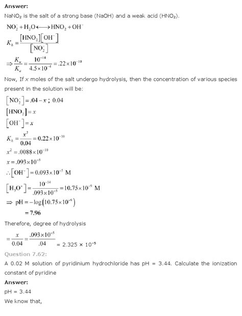 Ncert Solutions For Class Th Chemistry Chapter Equilibrium