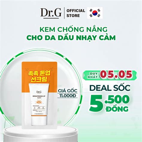 DEAL SỐC 5 5 Dr G Kem chống nắng Brightening Up Sun SPF50 PA 2ml