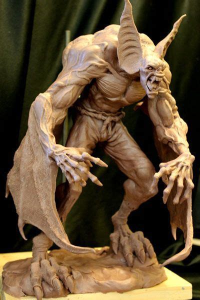 Easy Clay Sculptures Manbat WIP 1 By Blairsculpture Dear Art