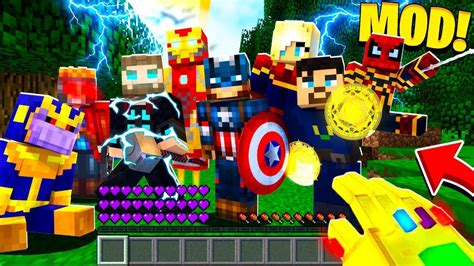 ESSE É O MELHOR MOD DE VINGADORES ULTIMATO no MINECRAFT novos heróis