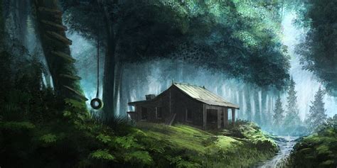 Cabin In The Woods By Ourlak On Deviantart Cabins In The Woods Cabin