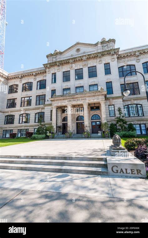 Entrance to Queen Anne High School in Queen Anne, Seattle, Washington ...