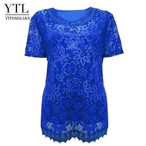 Yitonglian женская летняя блузка с коротким рукавом и винтажным ...