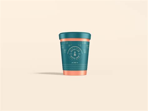 Premium PSD | Take Away Coffee Cup Branding Mockup