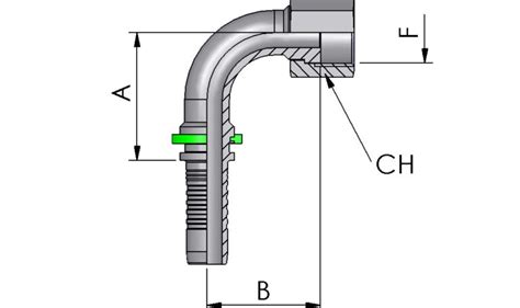 ORFS FEMALE 90 ELBOW