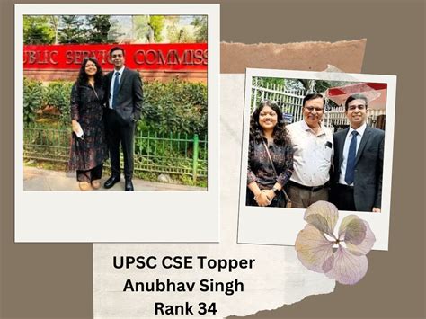 UPSC Result 2022 Success StoryCSE Topper Anubhav Singh Rank 34 From