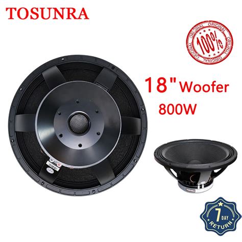 TOSUNRA SW 18P 800W Woofer Speaker HIFI 18 DIY Audio Subwoofer