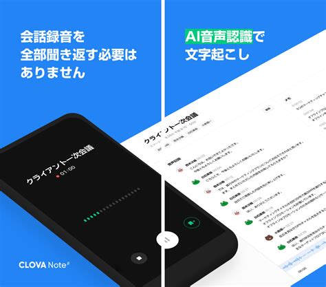 Lineから文字起こしアプリ「clova Note」登場、無料のベータ版で ケータイ Watch