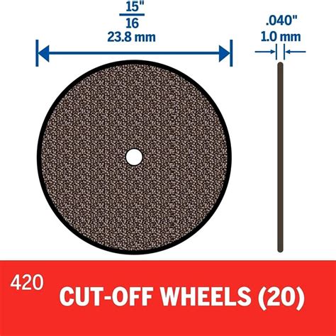 Dremel Pcs Heavy Duty Thick Disc Cut Off Wheels