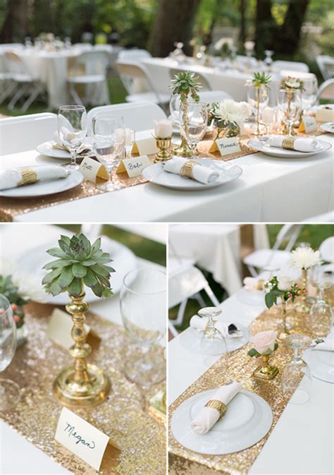 White And Gold Wedding Table Styling