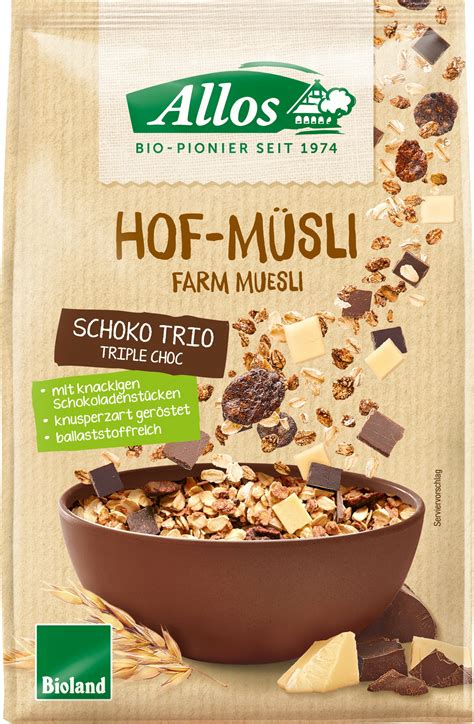 Allos Hof Müsli Schoko Trio 5 x 375g online kaufen