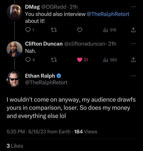 Awaiting Blarp On Twitter RT MrDarkElitist Ethan Ralph Upset He Got