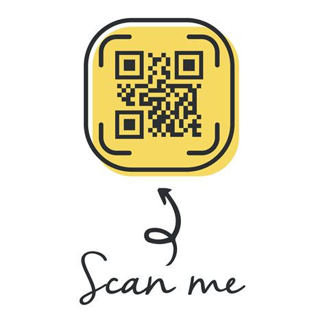 Qr Code For Smartphone Inscription Scan Me With Smartphone Icon Qr