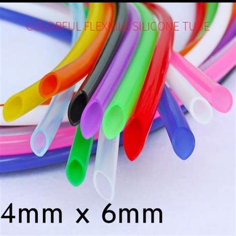 FLEXIBLE Clair Tube en Silicone Flexible ID 4mm x 6mm OD qualité