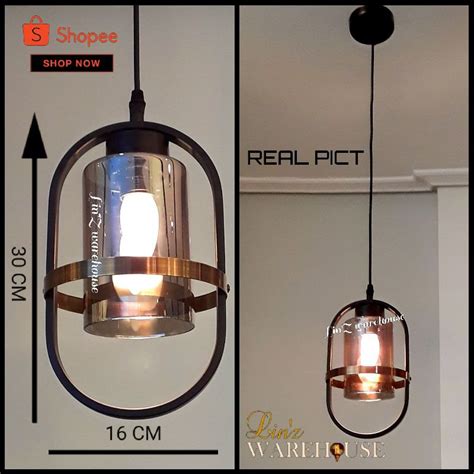 Jual Lampu Gantung MODERN MINIMALIS OVAL Pendant Light Shopee Indonesia