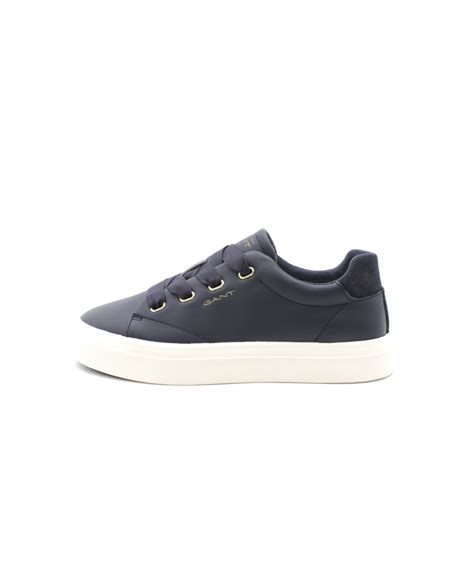 Gant Avona Baskets Cuir Bleu Marine Tendance L Empreinte Chaussures