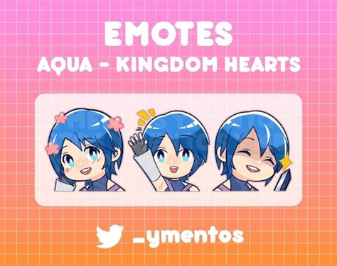 Aqua Emotes Kingdom Hearts Twitch Discord Youtube Etsy Österreich