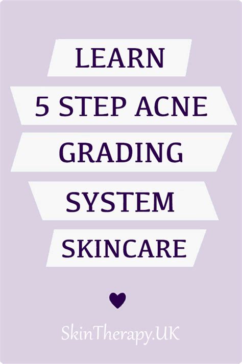 The 5 Steps To Acne Grading And Skin Conditions Skintherapy