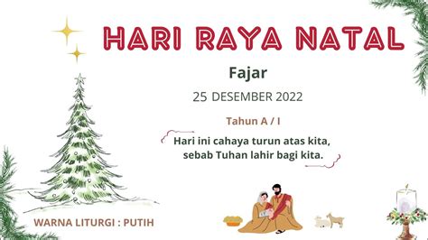 Mazmur Tanggapan Dan Alleluya HARI RAYA NATAL FAJAR NATAL PAGI Tahun